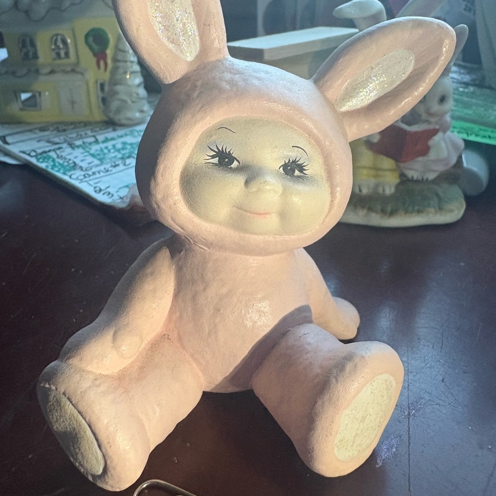 Charming Pink Bunny Stuffed Animal